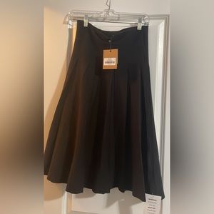 Black pleated skirt